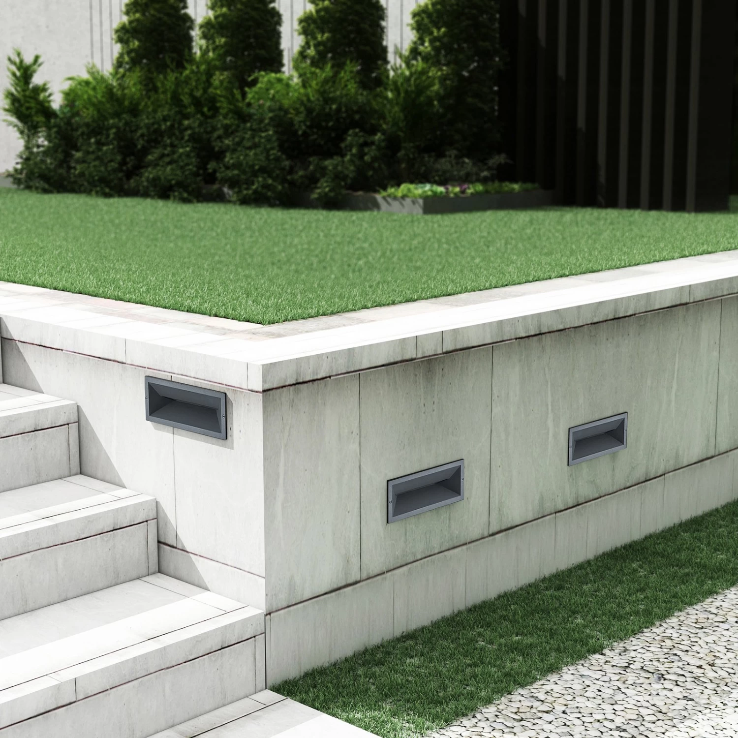 Lucande Jaano LED-Wandeinbauleuchte Außenbereich – Bild 3