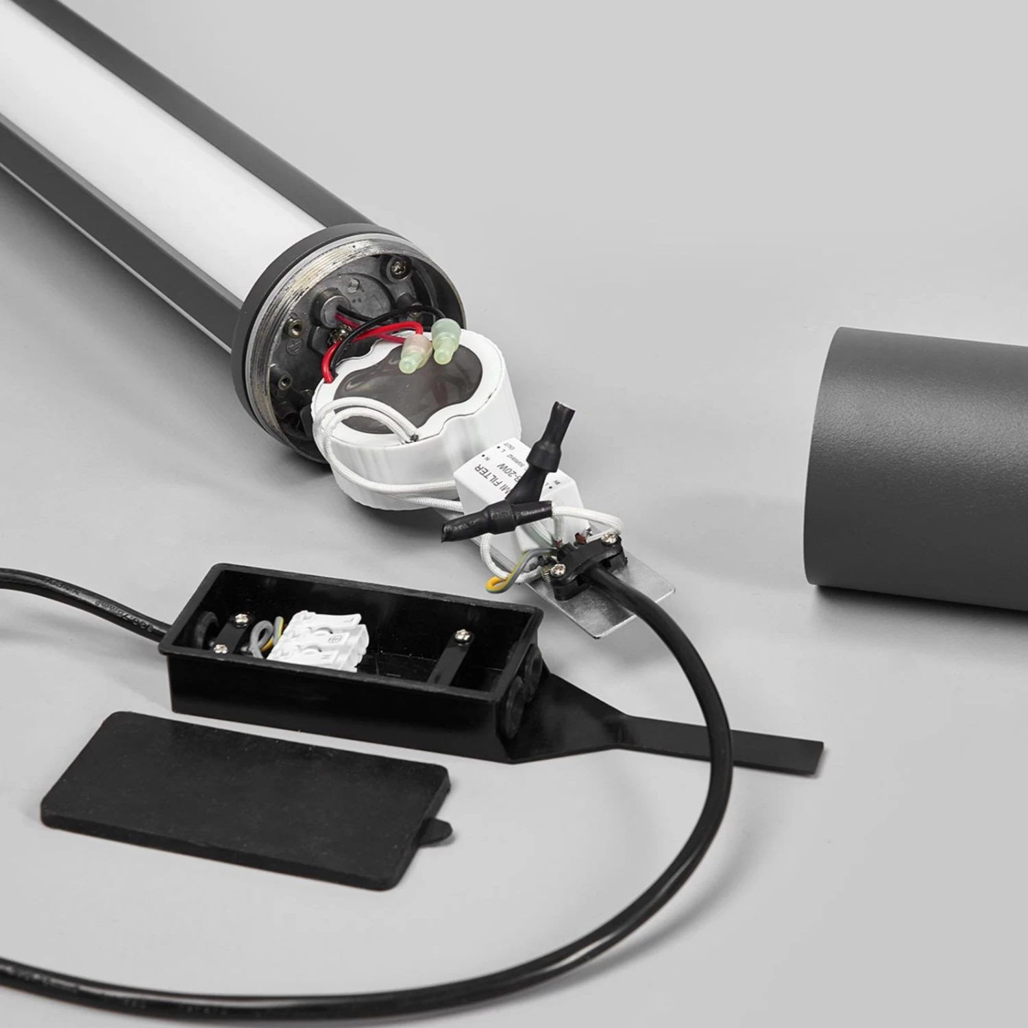 Lucande Sidny LED-Mastleuchte In Dunkelgrau 220 Cm – Bild 9