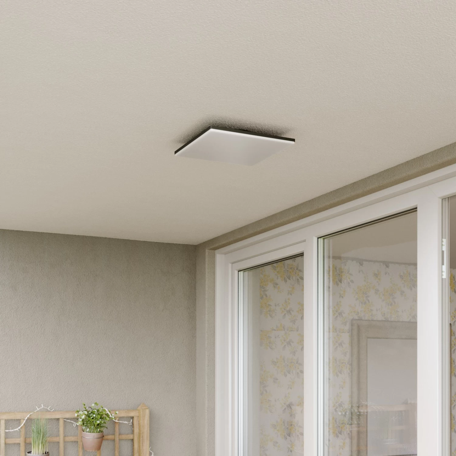 Lucande Quadratische LED-Deckenleuchte Henni Für Außen – Bild 3