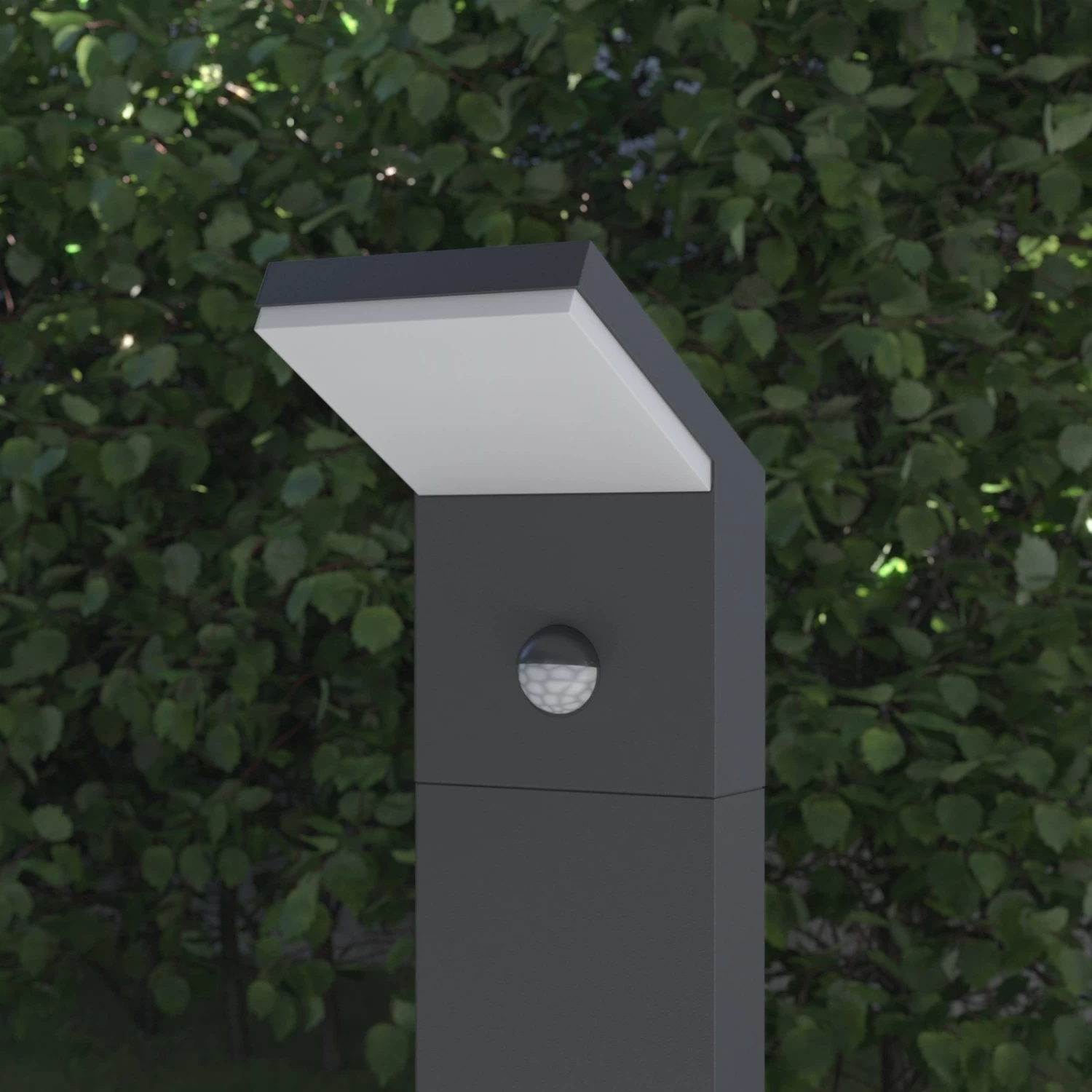 Bewegungsmelder-Pollerleuchte Yolena Mit LED 100cm – Bild 5