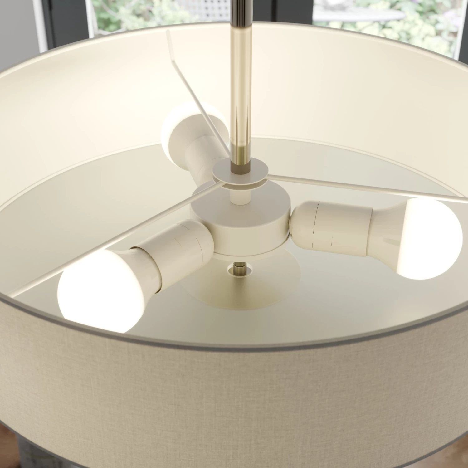 Deckenleuchte Josia Aus Stoff, Weiß – Bild 9