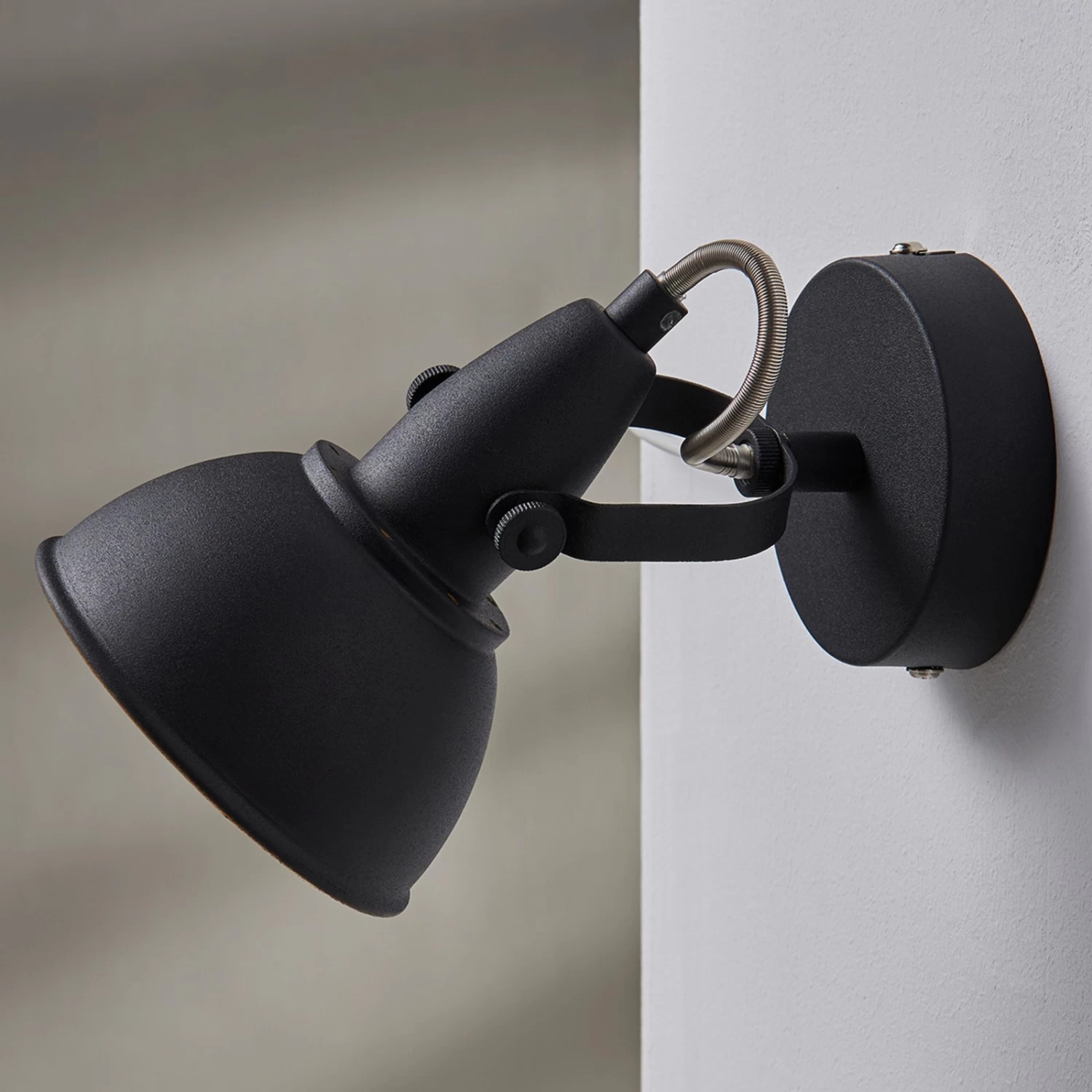 Wandleuchte Julin, Vintage-Look, Schwarz-gold – Bild 4