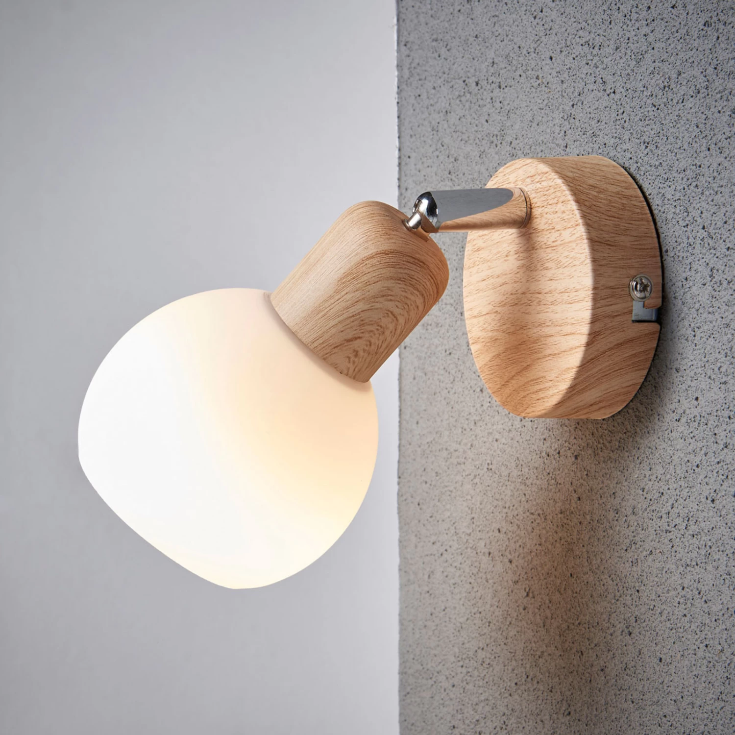 Strahler Svenka, 1-fl. Holzoptik – Bild 3