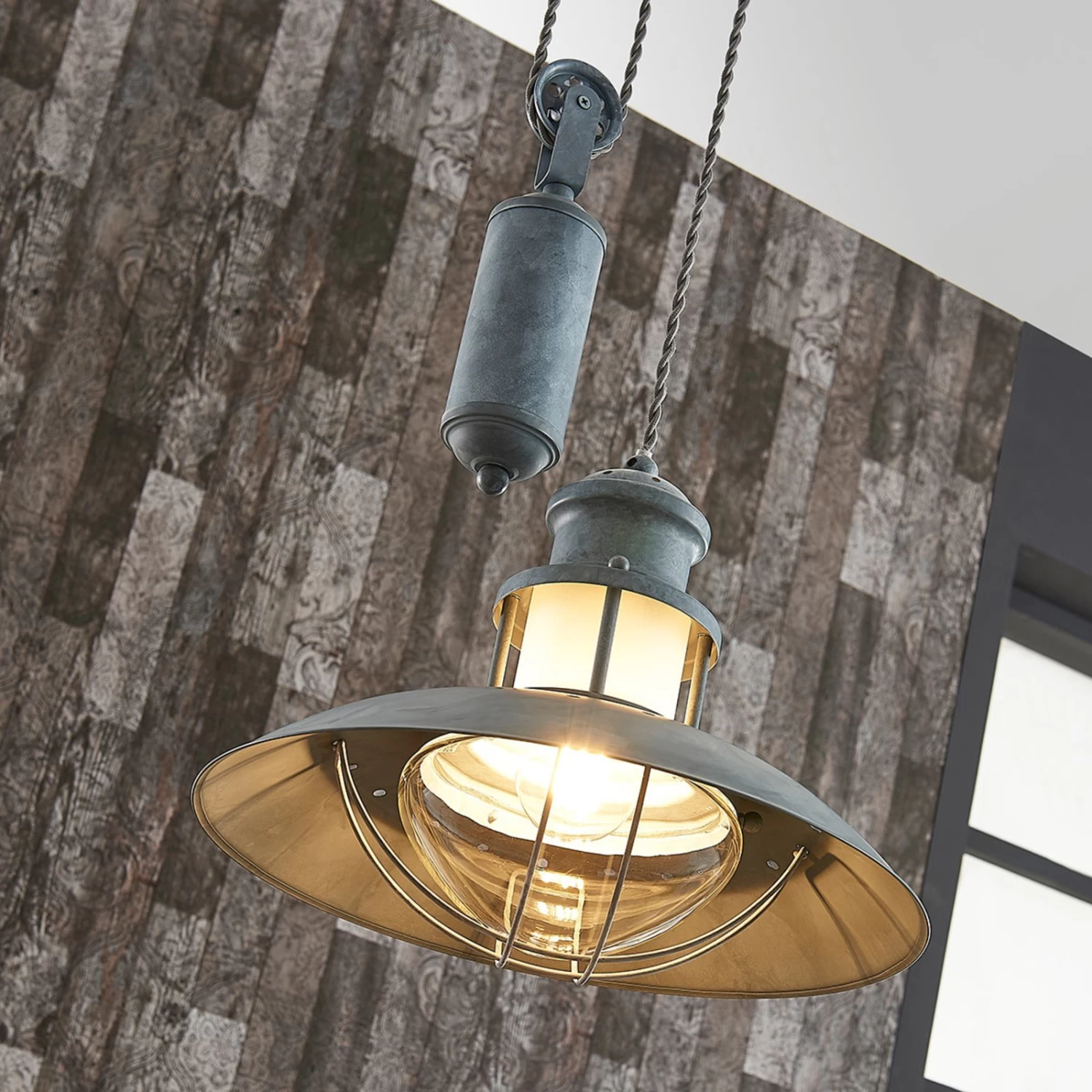 Louisanne - Betongraue Hängeleuchte M. Jojo-Pendel – Bild 5