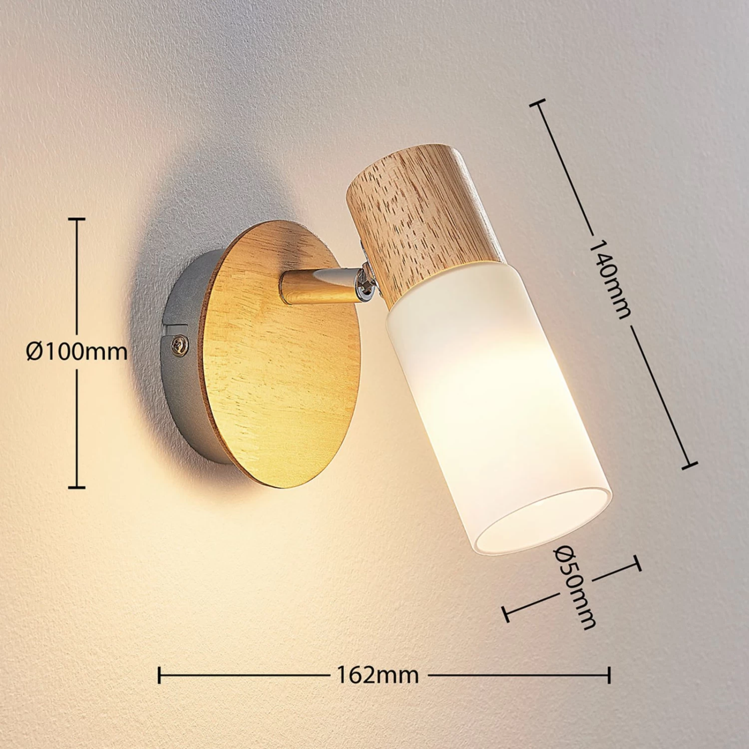 Holzspot Christoph Mit Weißem Schirm – Bild 5