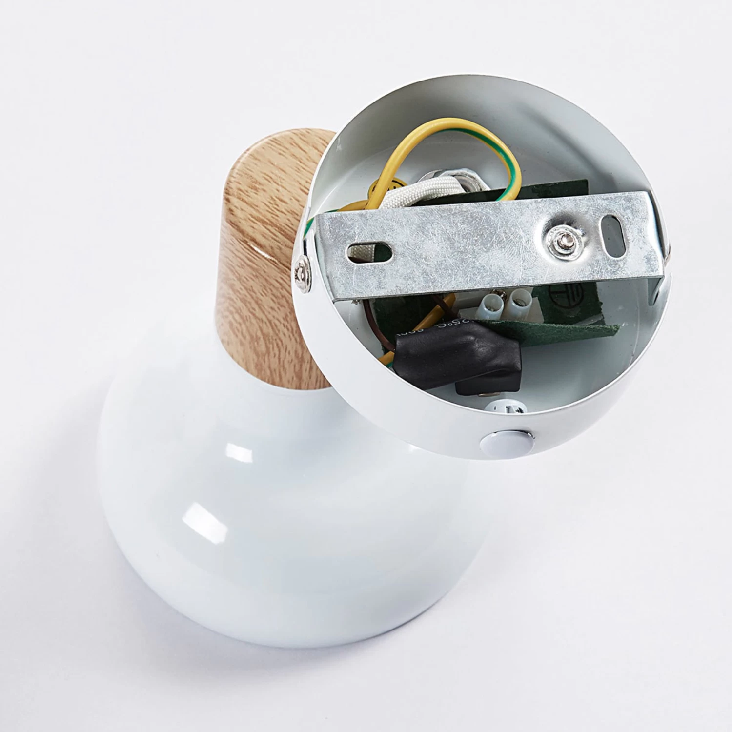 Weißer Metallstrahler Fridolin Mit Schalter – Bild 9