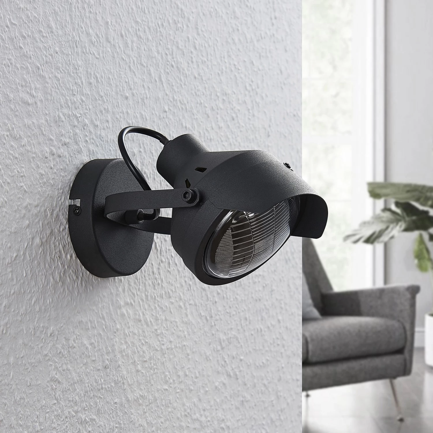 Scheinwerfer-Spot Henega In Schwarz, 1-flammig – Bild 3