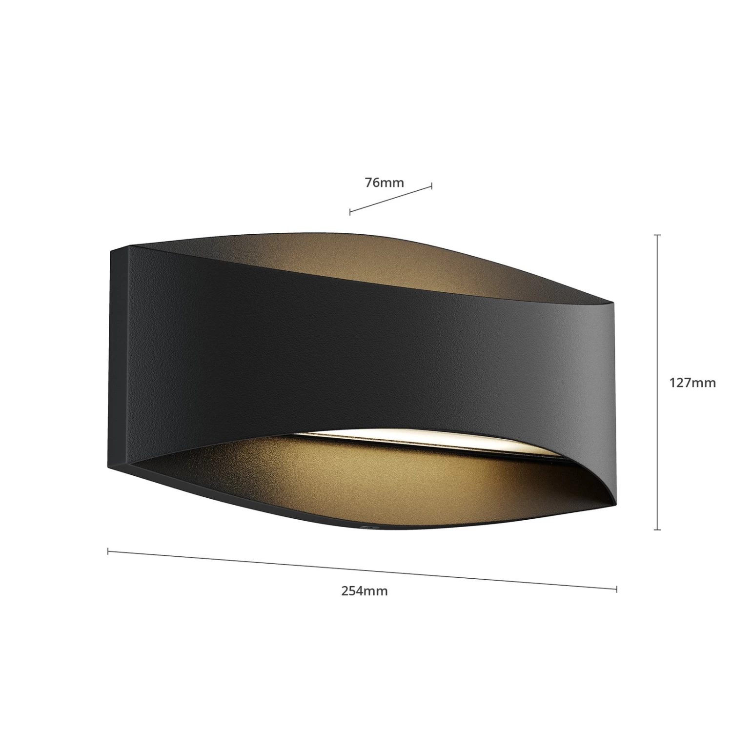 Lindby Evric LED-Außenwandleuchte, Breite 25,4 Cm – Bild 7