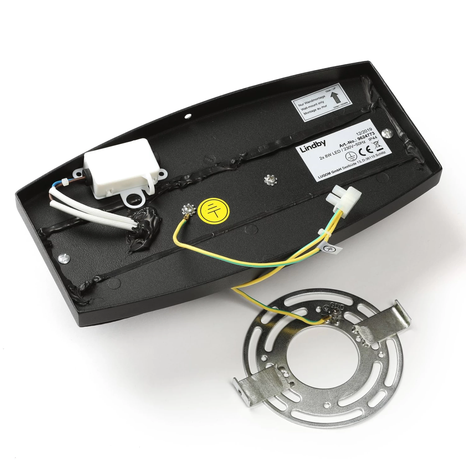 Lindby Evric LED-Außenwandleuchte, Breite 25,4 Cm – Bild 8