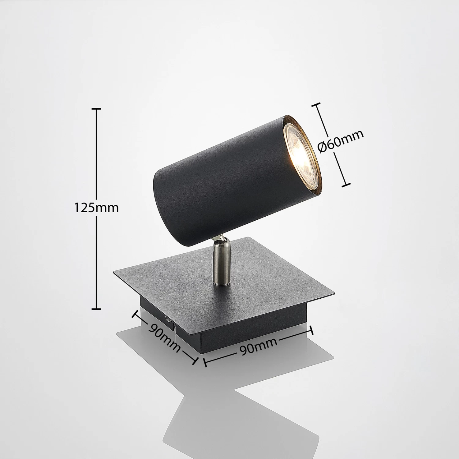 Lindby Joffrey Deckenstrahler, Einflammig, Schwarz – Bild 4