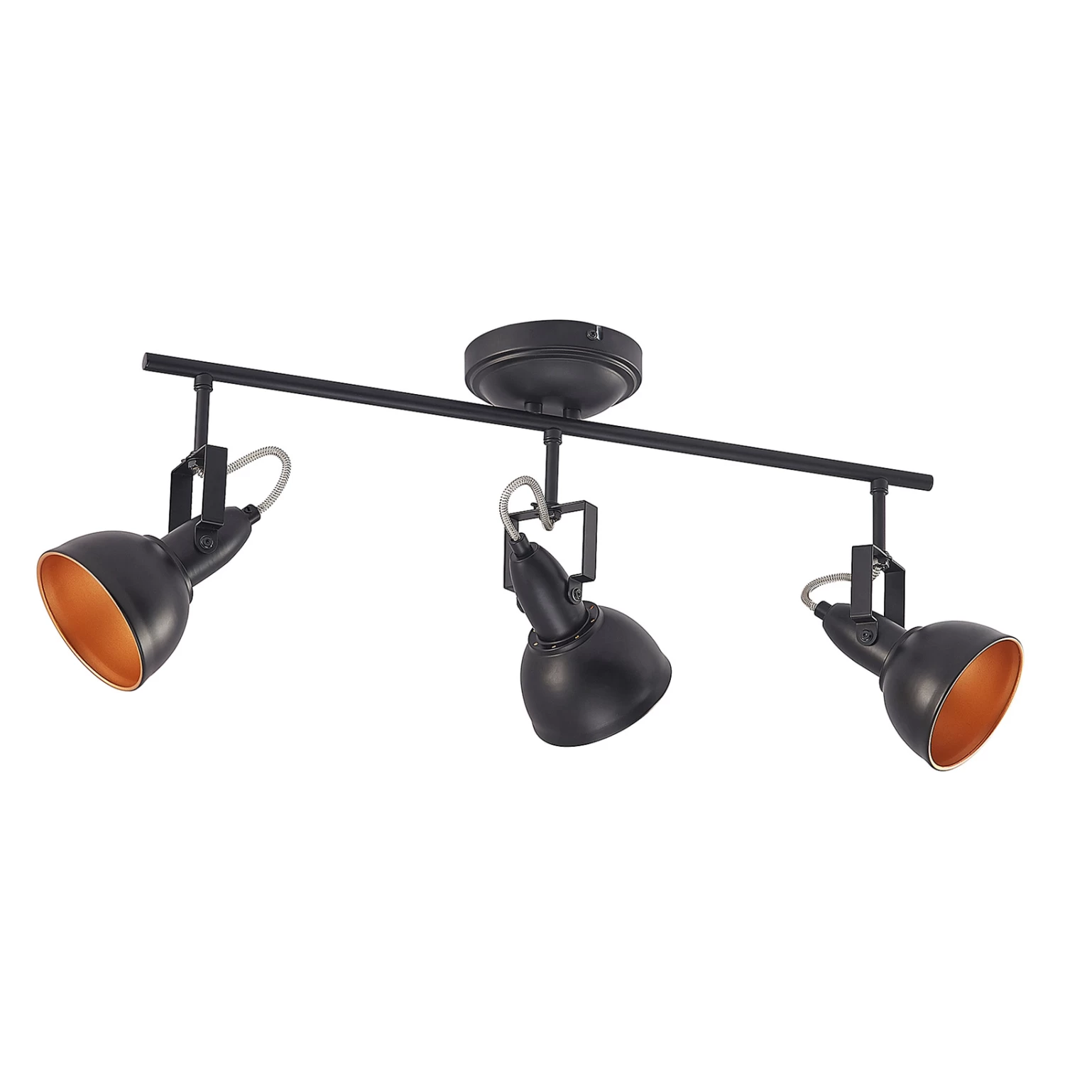 Lindby Morgana Strahler, Schwarz-gold, Dreiflammig – Bild 4