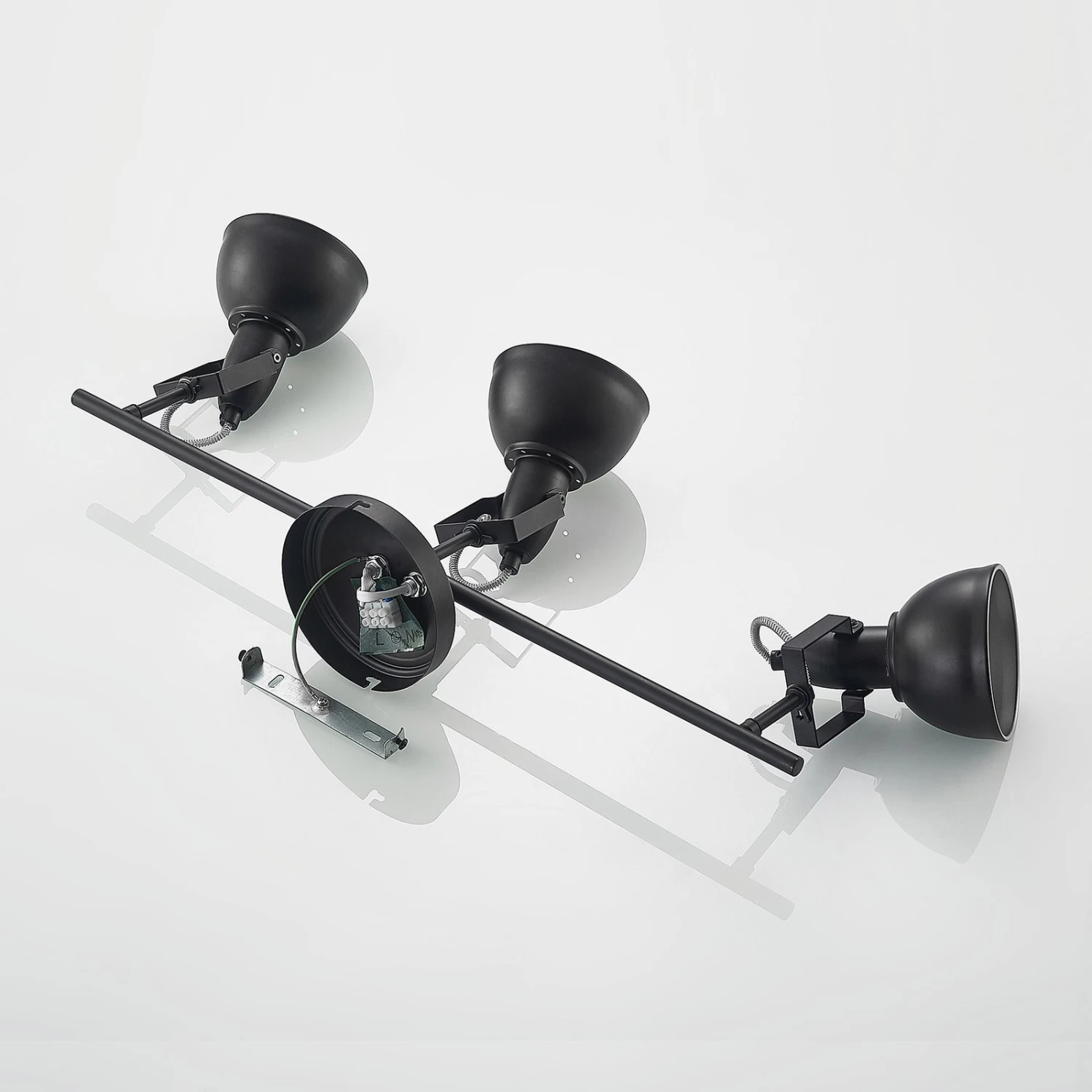 Lindby Morgana Strahler, Schwarz-gold, Dreiflammig – Bild 9