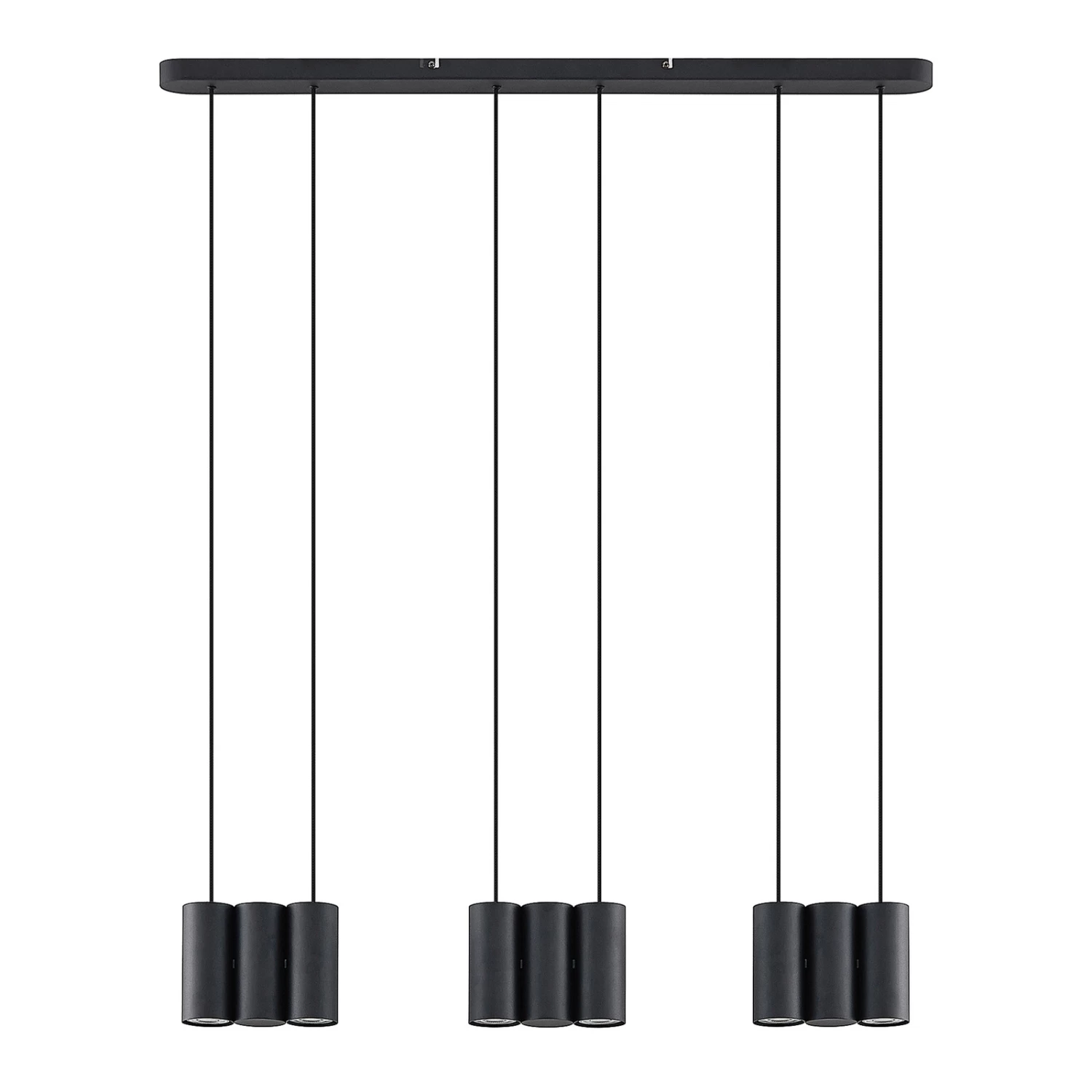 Lucande Cesur Hängeleuchte, Neunflammig, Schwarz – Bild 3