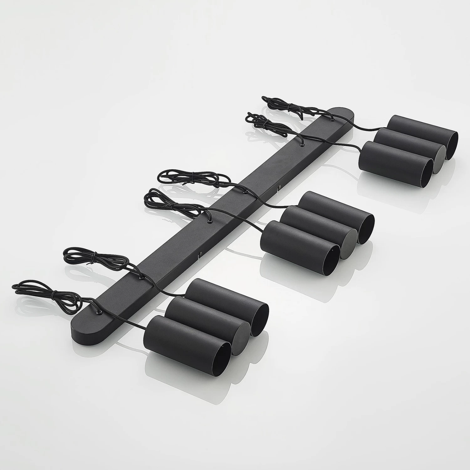 Lucande Cesur Hängeleuchte, Neunflammig, Schwarz – Bild 8