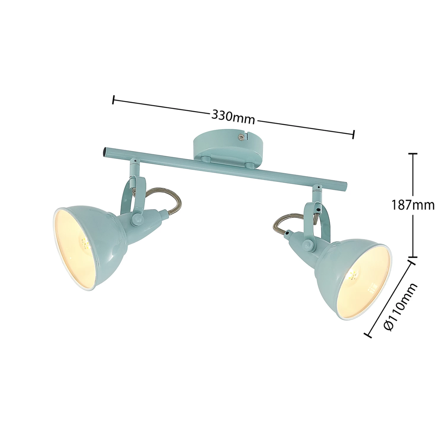 Lindby Saidimo Deckenstrahler Neigbar, Zweiflammig – Bild 6