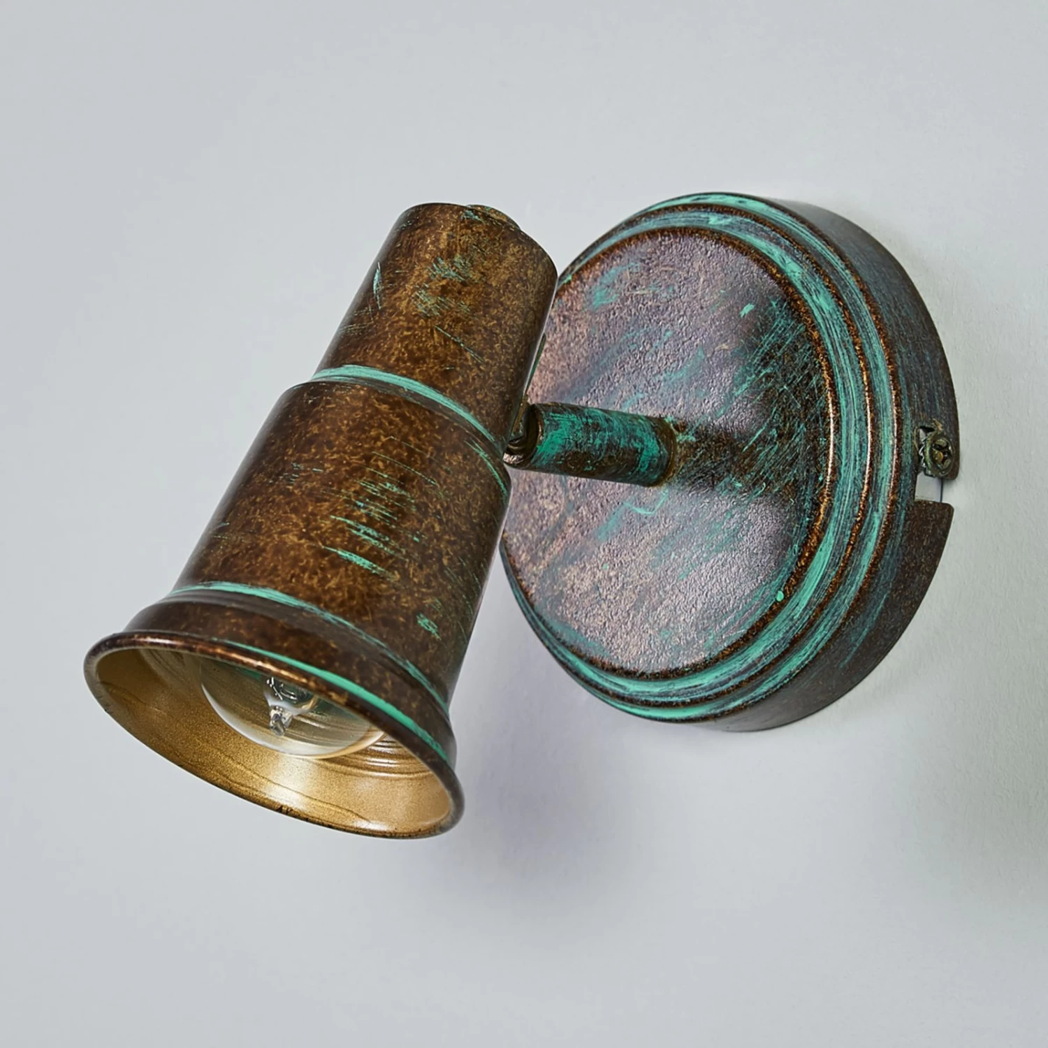 Antik Wirkender Spot Arielle, Grünspanoptik – Bild 2