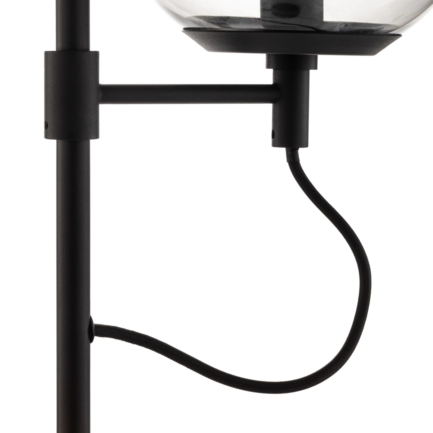 Lucande Sotiana Stehleuchte, 2 Glaskugeln, Schwarz – Bild 6