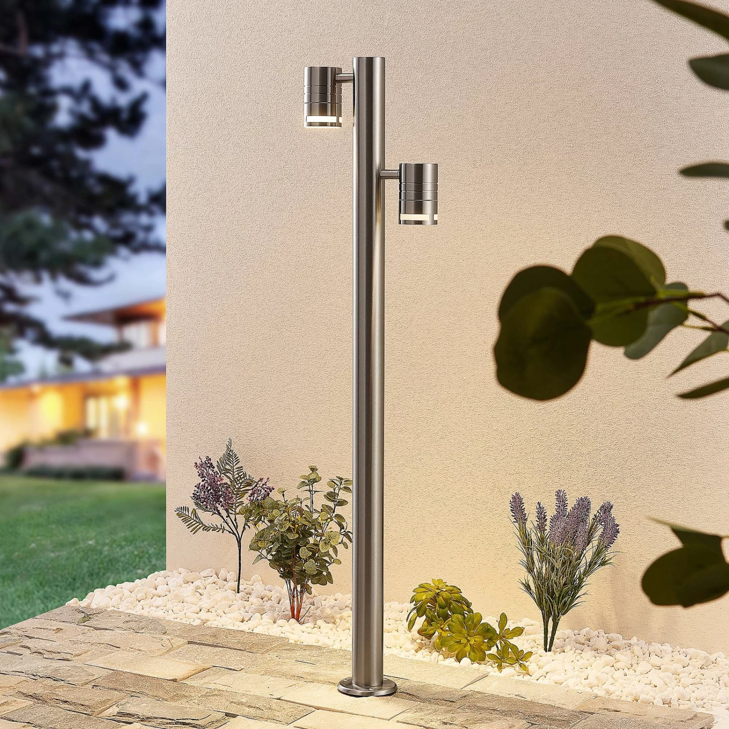 Lindby Soui Pollerleuchte, Zweiflammig