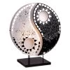 Tischlampe Ying Yang Mosaikspiegelsteine Schwarz
