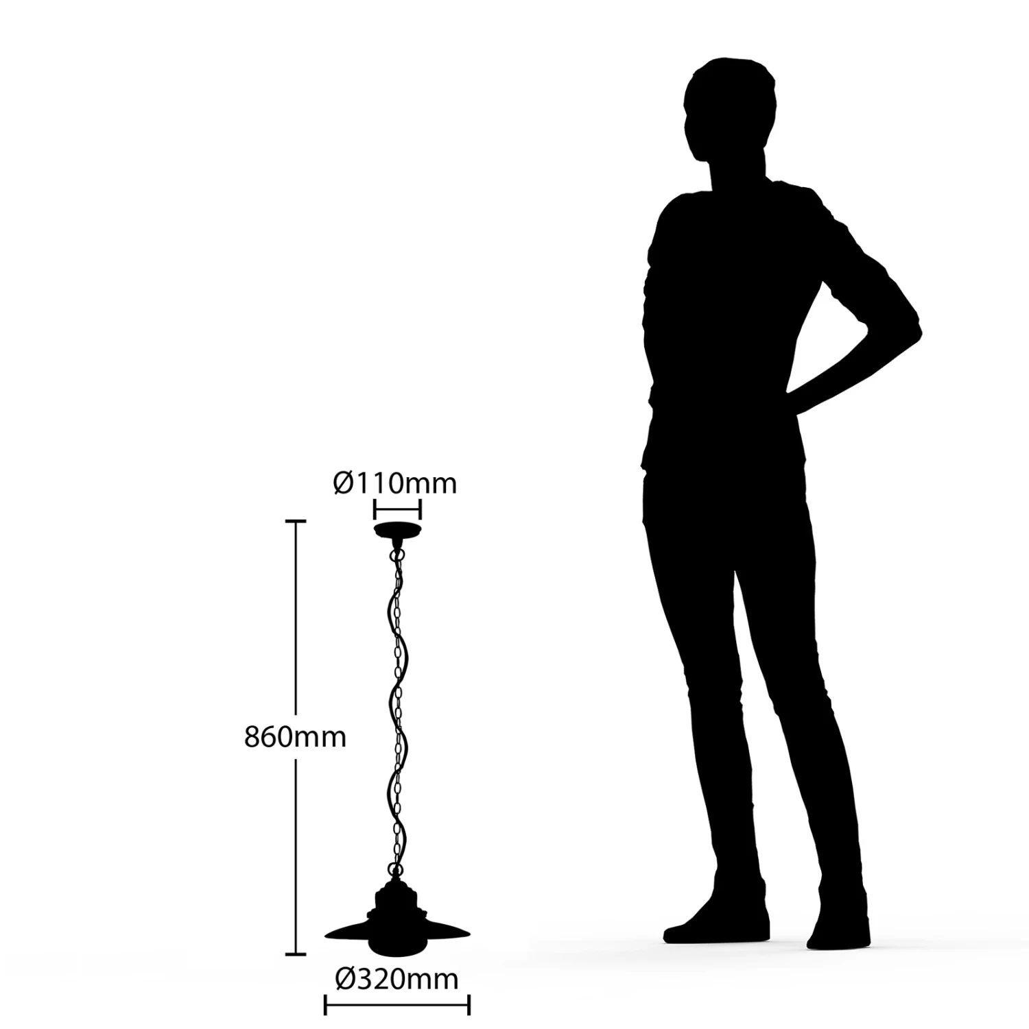 Lindby Roisin Außen-Hängeleuchte, Dunkelgrau – Bild 5