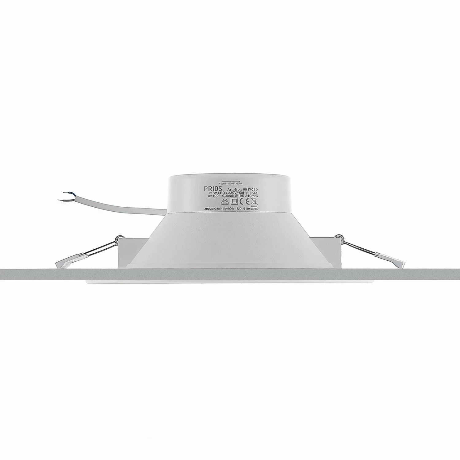 Prios Rida LED-Einbaustrahler, CCT, 22,5 Cm, 30 W – Bild 7