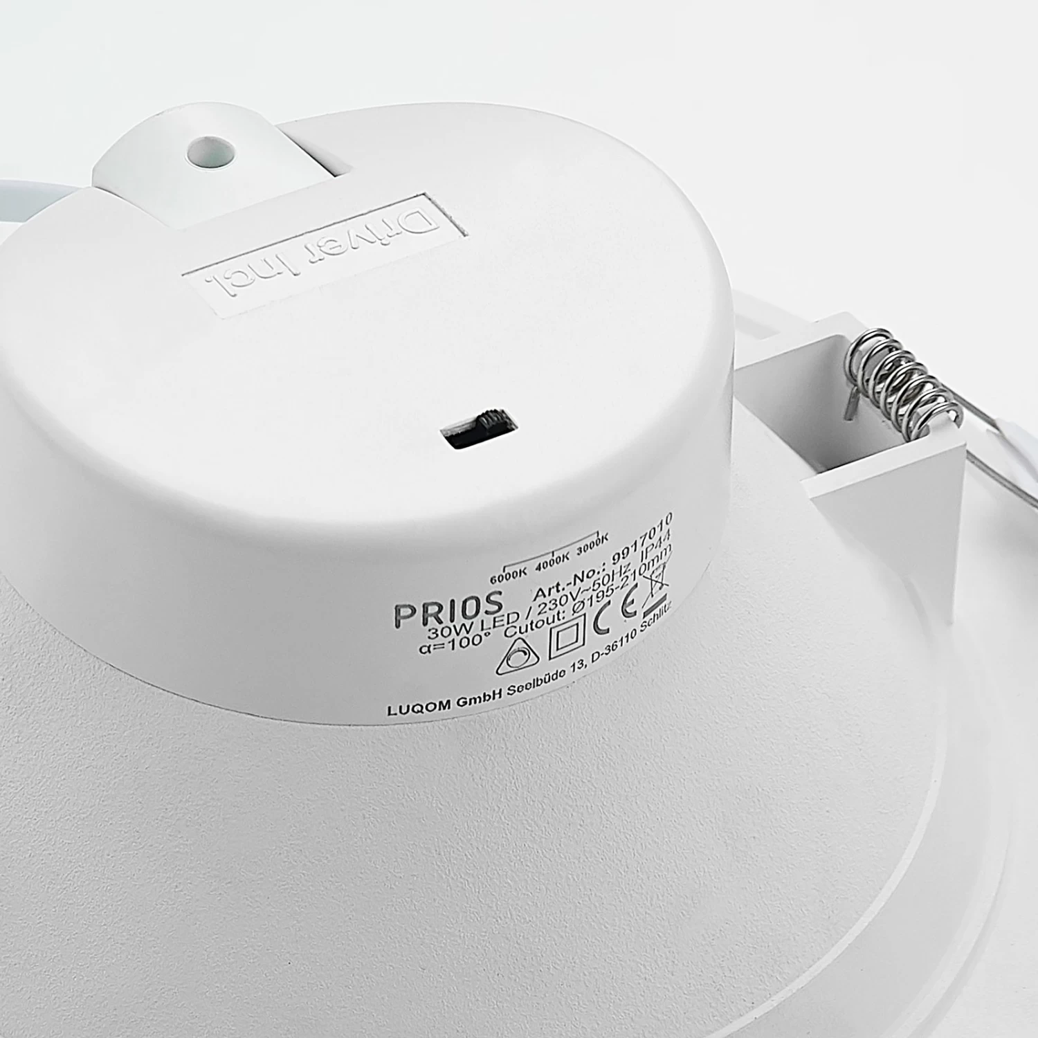 Prios Rida LED-Einbaustrahler, CCT, 22,5 Cm, 30 W – Bild 8