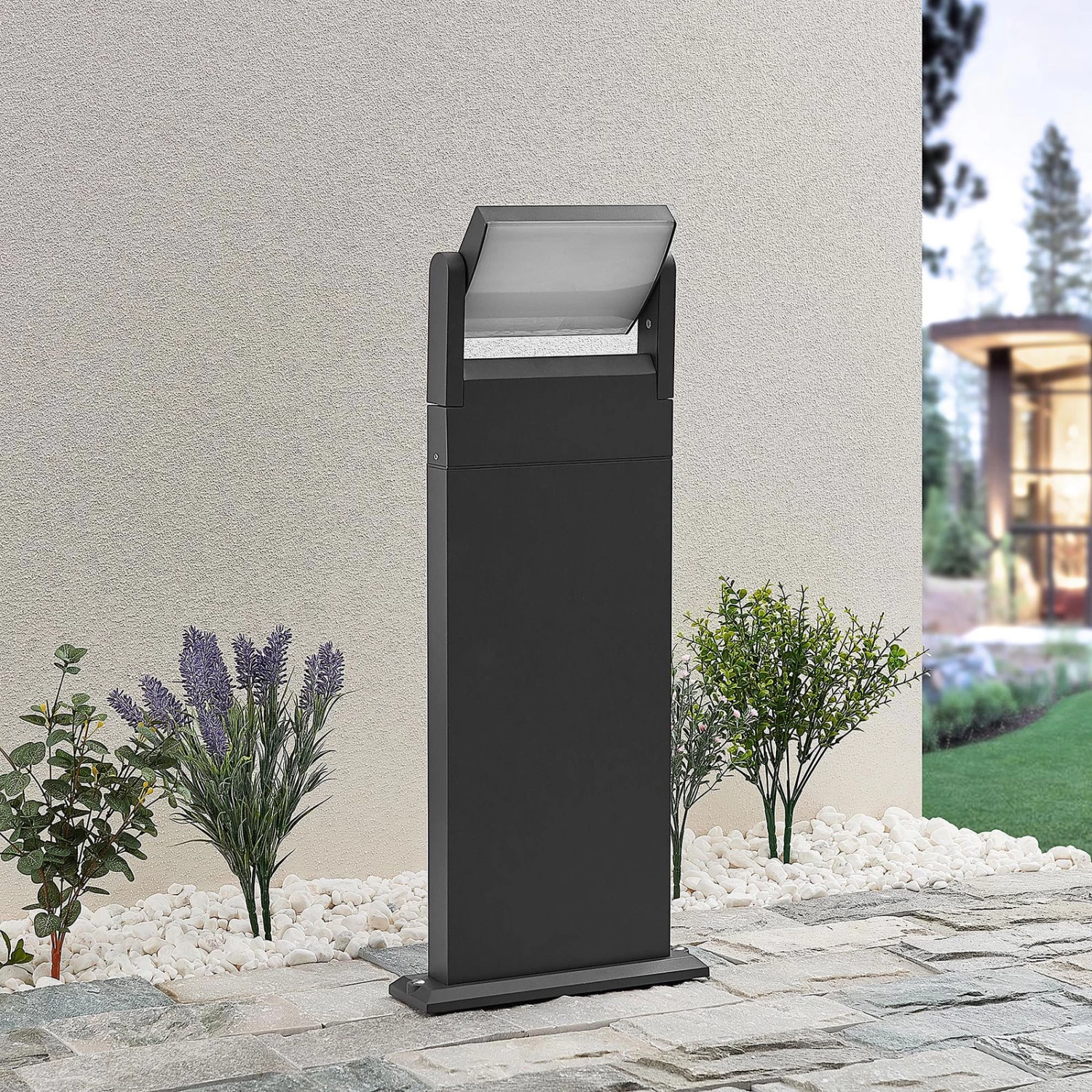 Lindby Cathalena LED-Wegeleuchte In Dunkelgrau – Bild 2