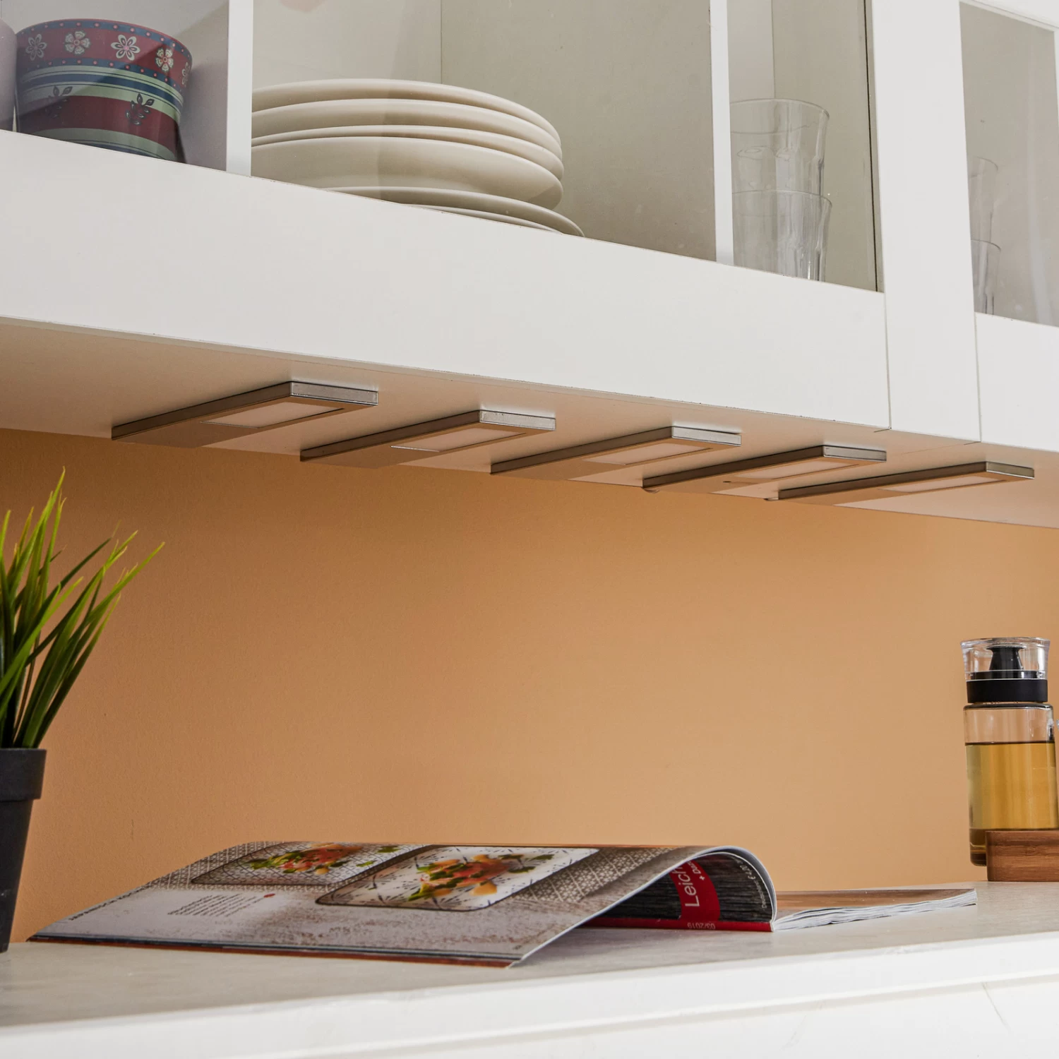 Prios Rikela LED-Unterbauleuchte Edelstahl 5 Stück – Bild 2