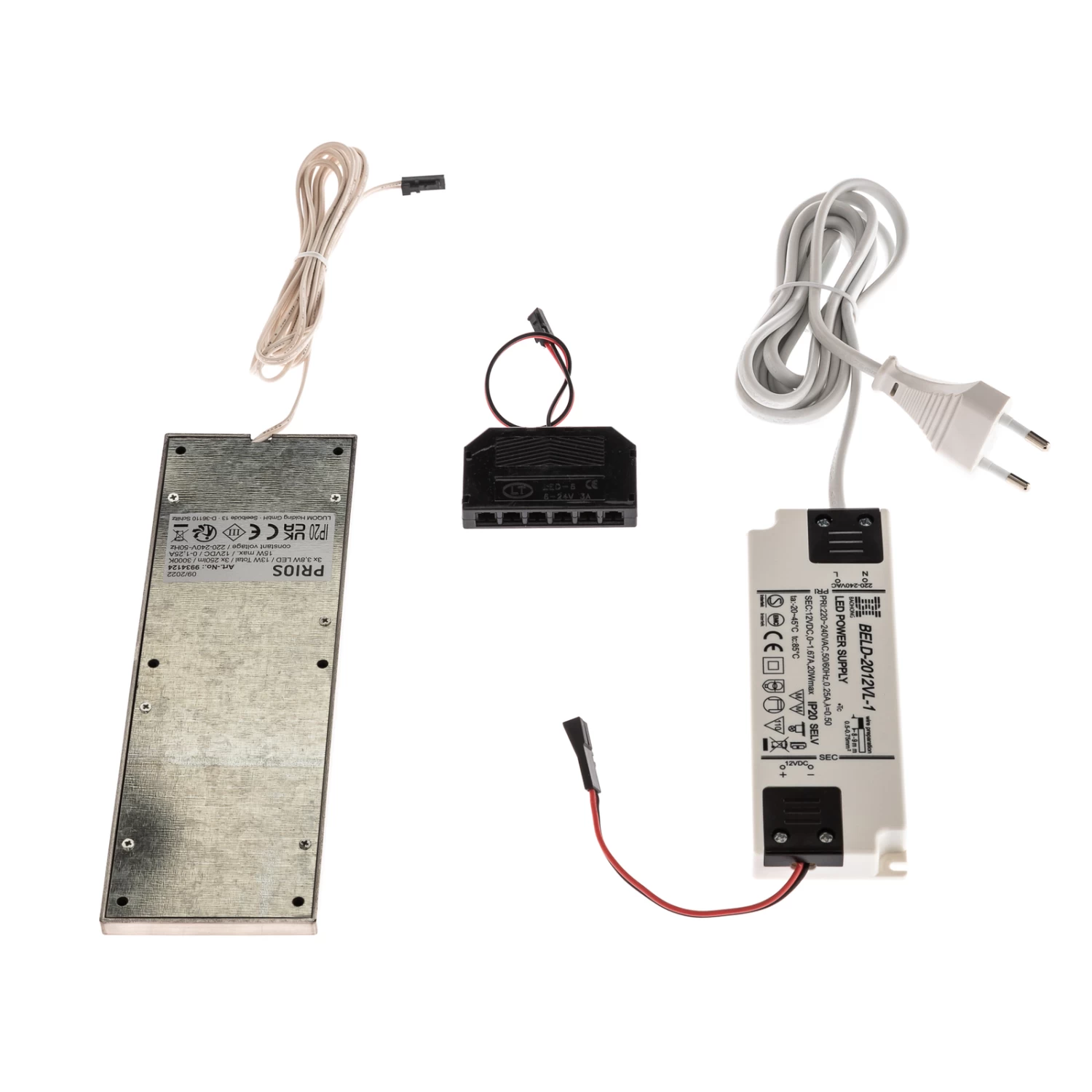 Prios Rikela LED-Unterbauleuchte Edelstahl 5 Stück – Bild 6