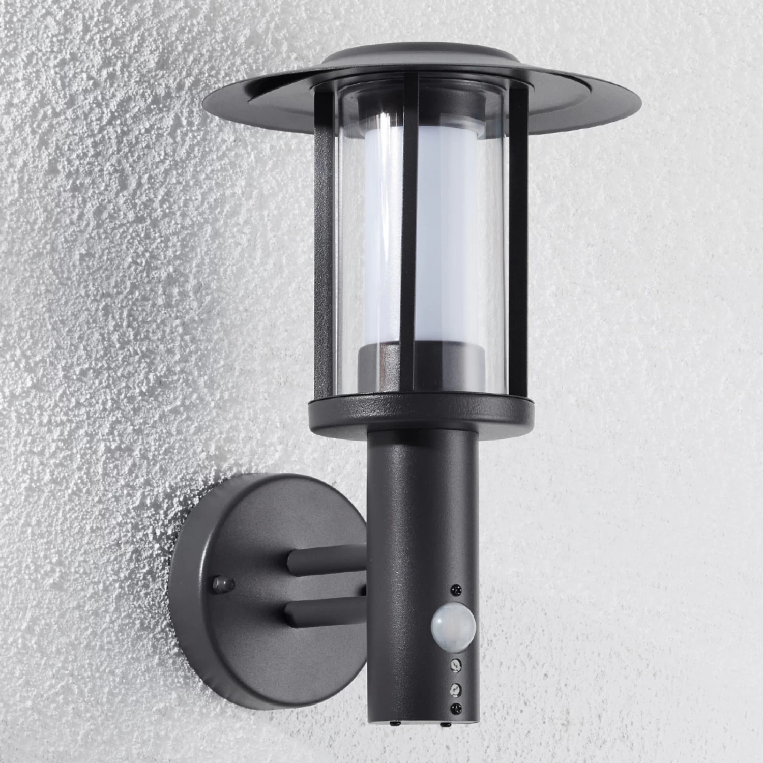 LED-Außenwandlampe Gregory, Dunkelgrau, Mit Sensor – Bild 2