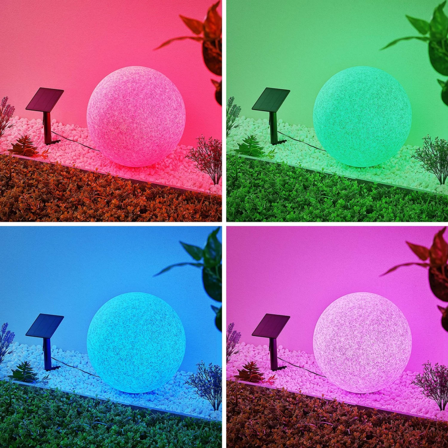 Lindby Hamela LED-Solar-Dekoleuchte, RGB, 40 Cm – Bild 5