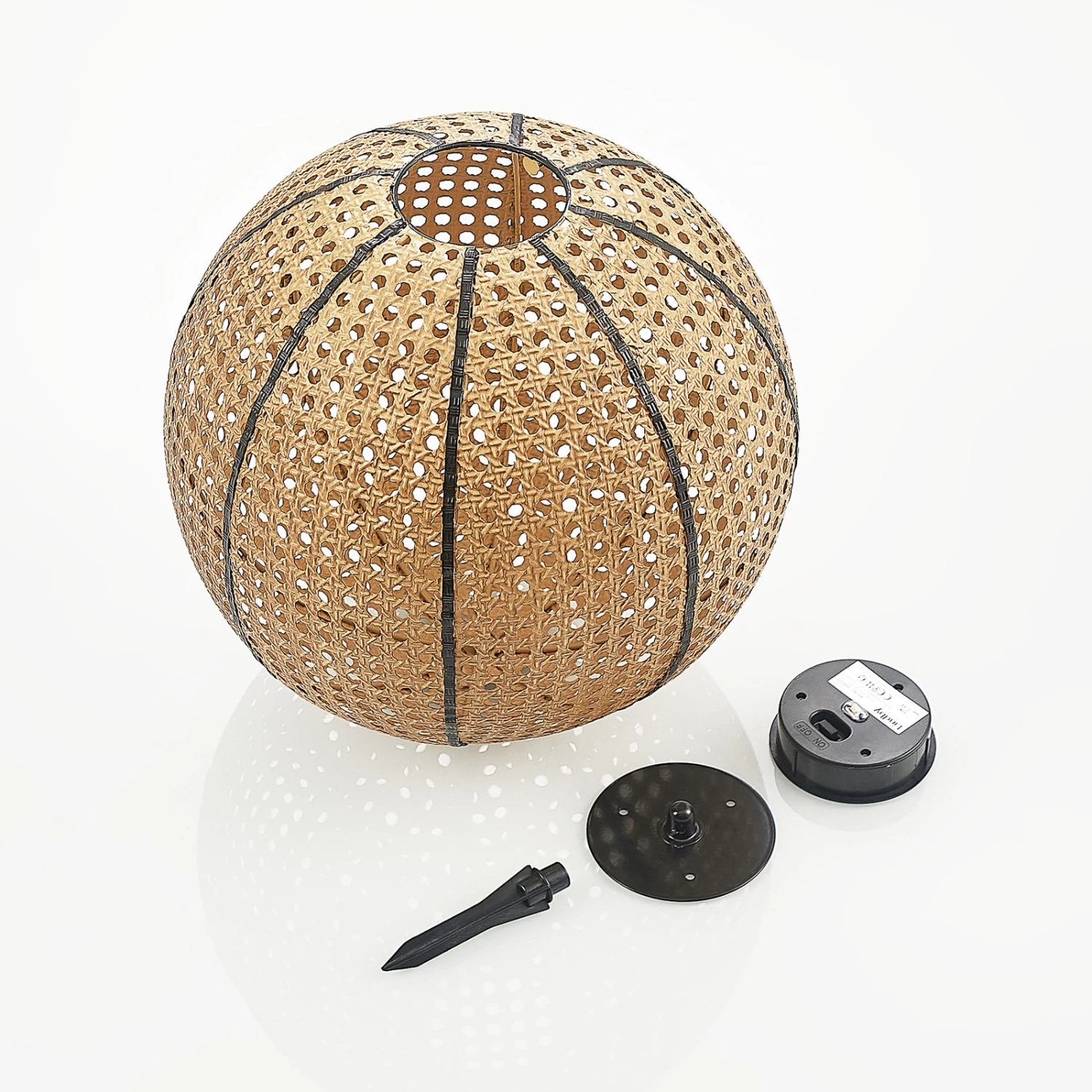 Lindby Lemark LED-Solarleuchte, Kugel, Erdspieß – Bild 11