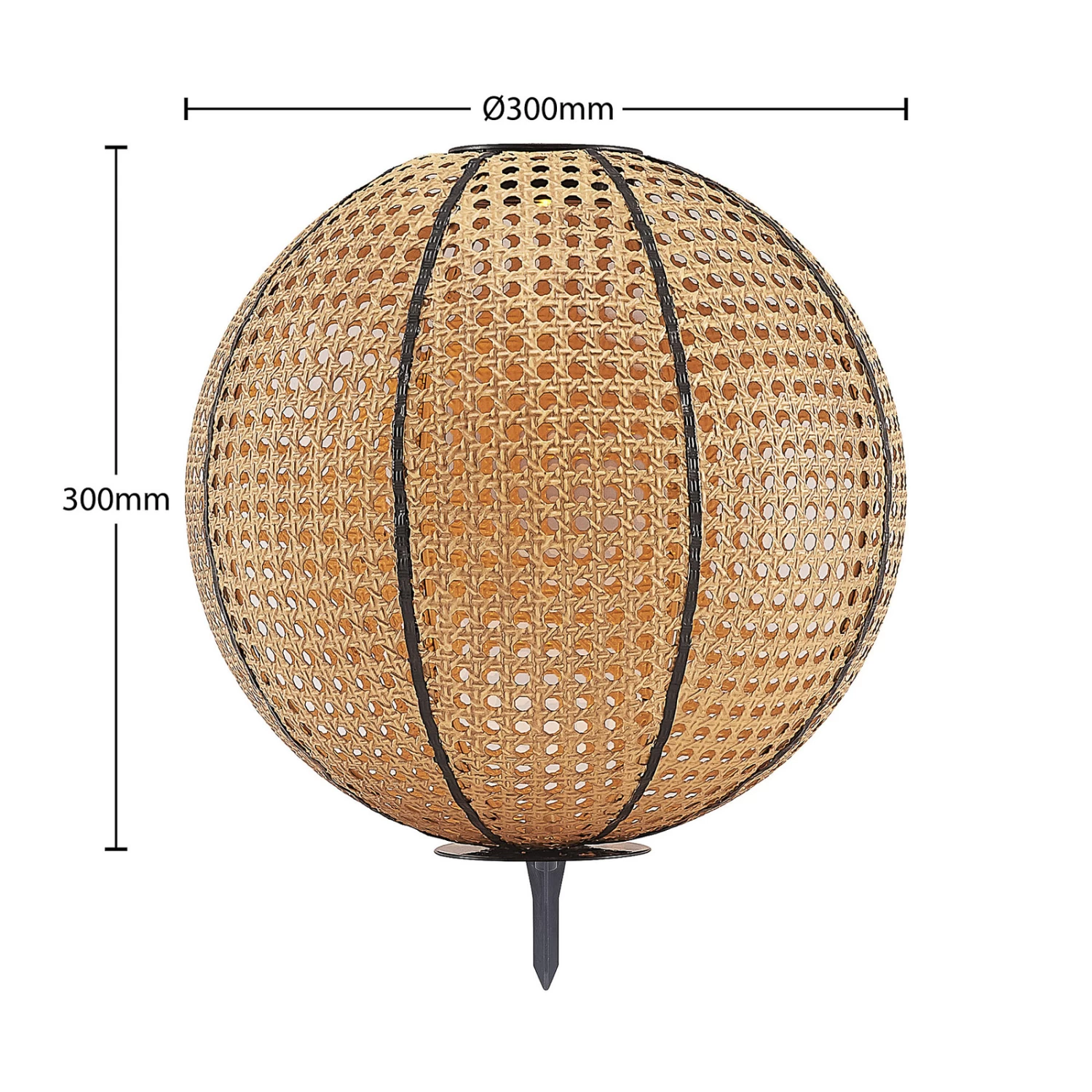 Lindby Lemark LED-Solarleuchte, Kugel, Erdspieß – Bild 7