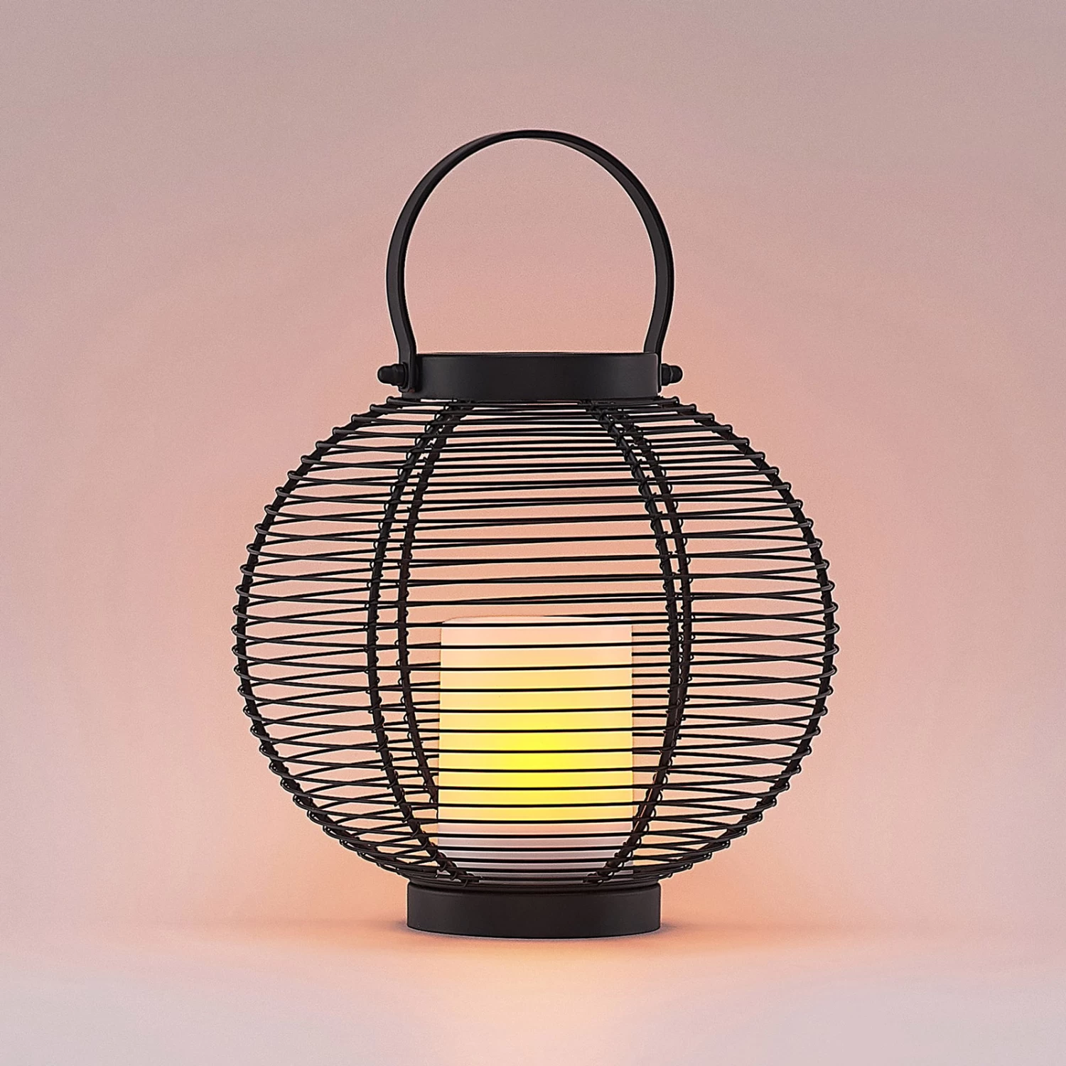 Lindby Mairuna LED-Solar-Laterne, Schwarz, 22,7 Cm – Bild 5