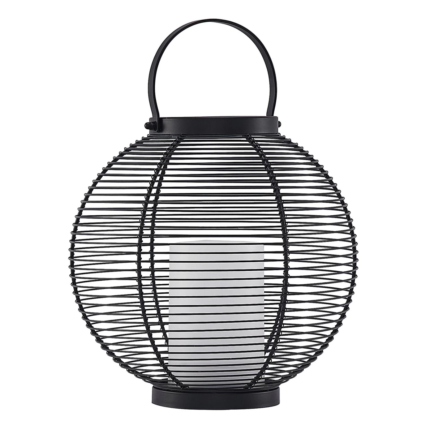 Lindby Mairuna LED-Solar-Laterne, Schwarz, 30,8 Cm – Bild 3