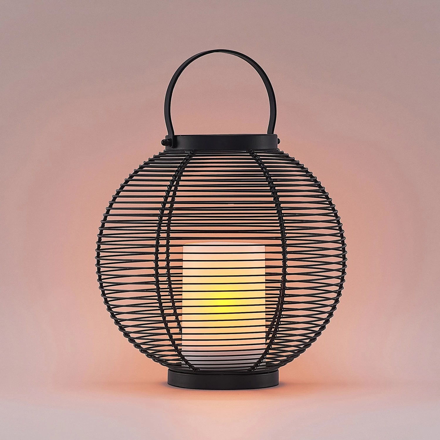 Lindby Mairuna LED-Solar-Laterne, Schwarz, 30,8 Cm – Bild 5