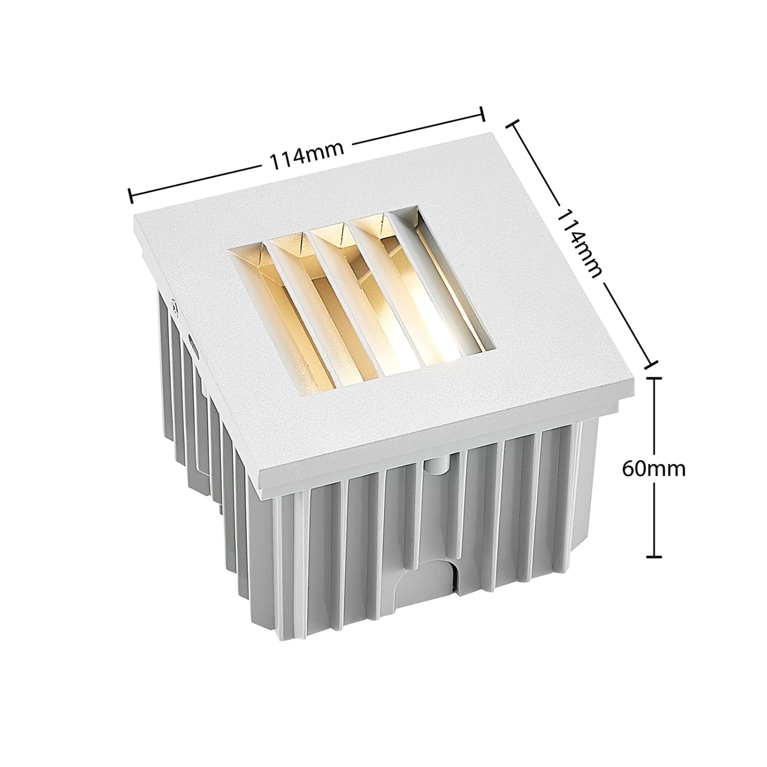 Arcchio Makio Wandeinbauleuchte, Silber, G9, IP65 – Bild 7