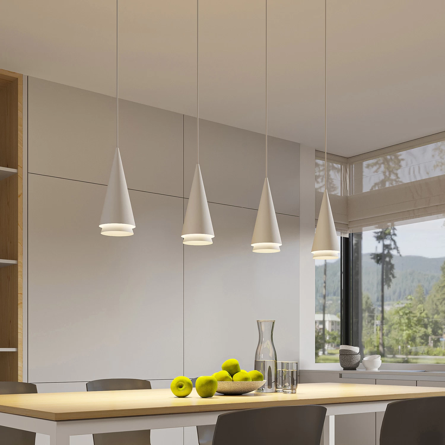 Lucande Naoh Hängeleuchte, 4-fl., Weiß – Bild 2