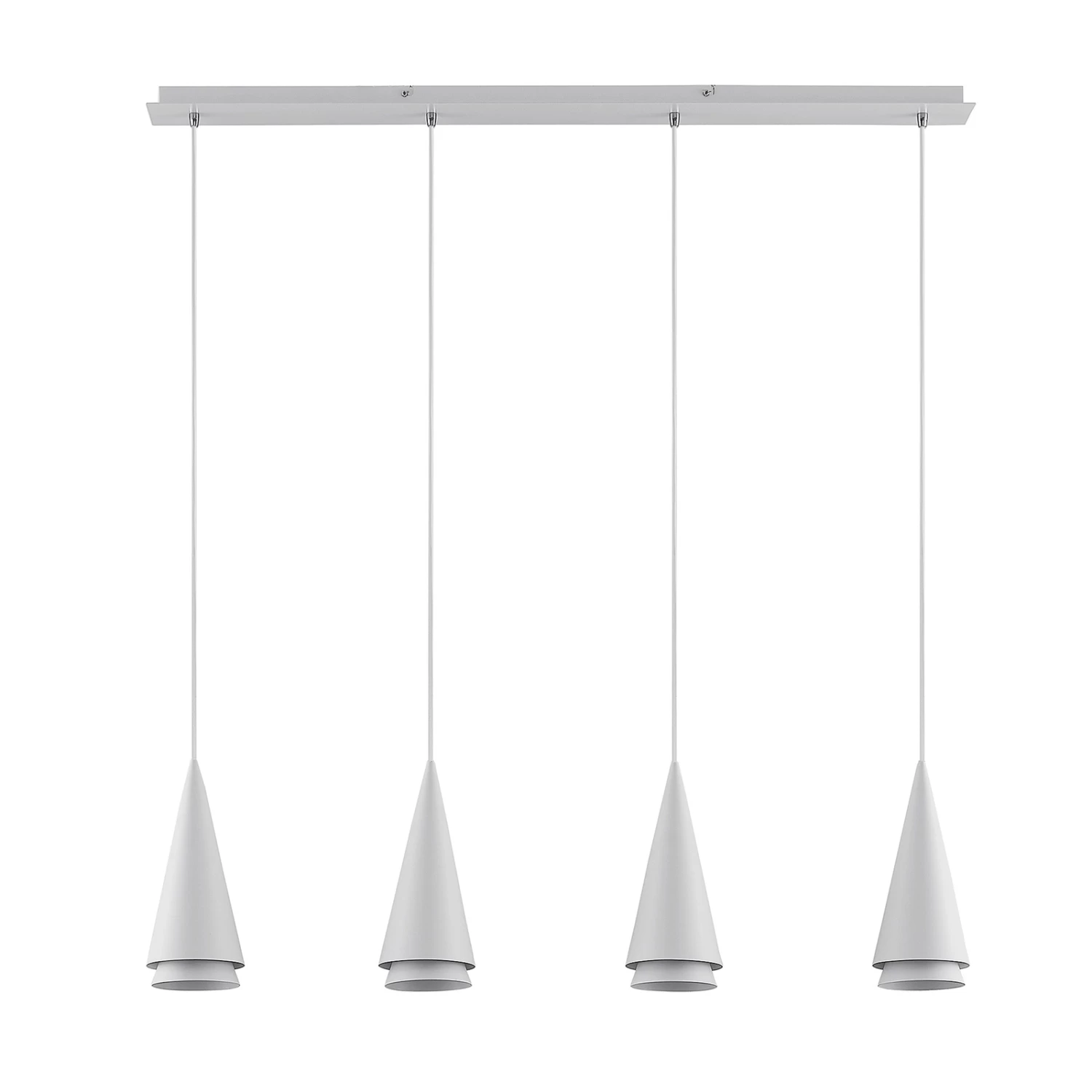 Lucande Naoh Hängeleuchte, 4-fl., Weiß – Bild 4
