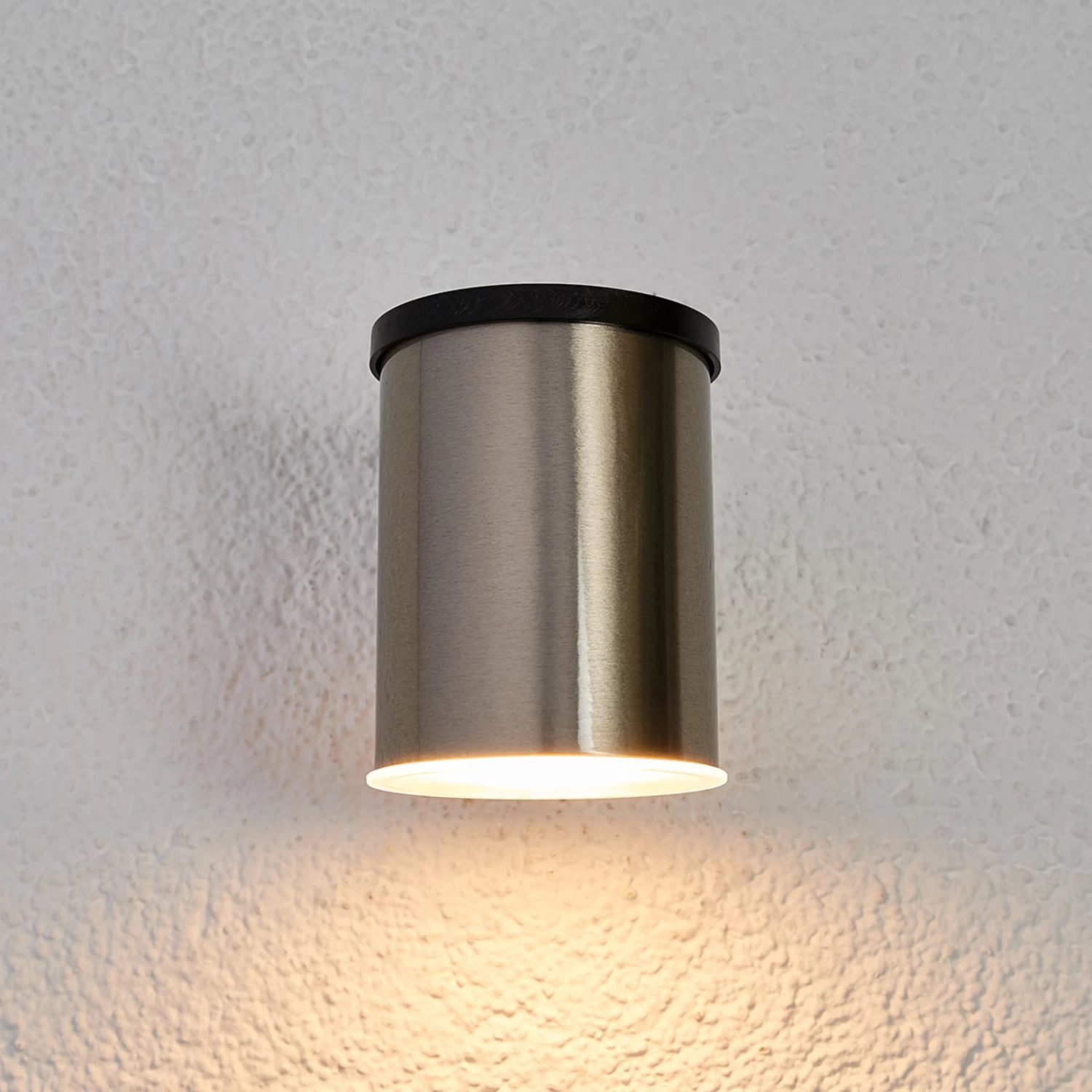 LED-Solar-Außenwandleuchte Tyson, Rund, Klar – Bild 4