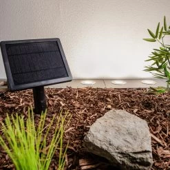 Lindby Guilio LED-Solar-Bodeneinbauleuchte 3er-Set